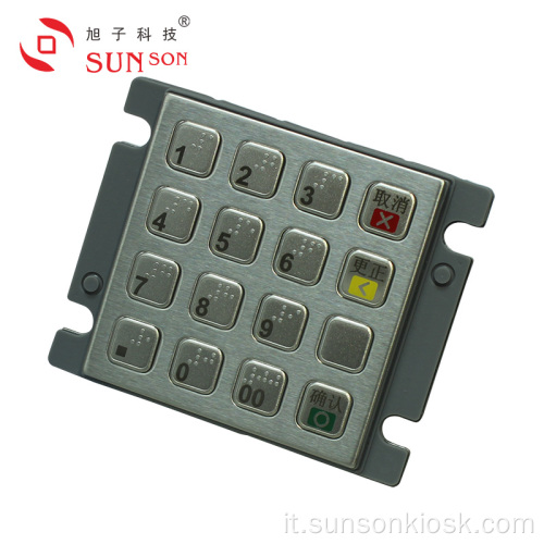 PIN pad Metalic Encrypted